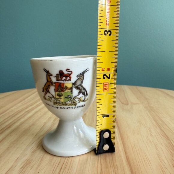 Vintage Union Of South Africa Ceramic Egg Cup With Coat Of Arms Through Unity, S - Picture 6 of 7